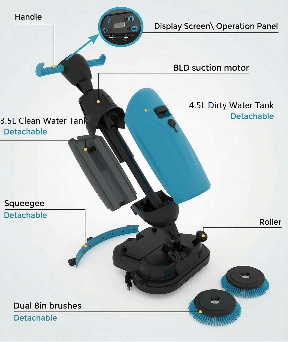 M2 Floor Scrubber Details