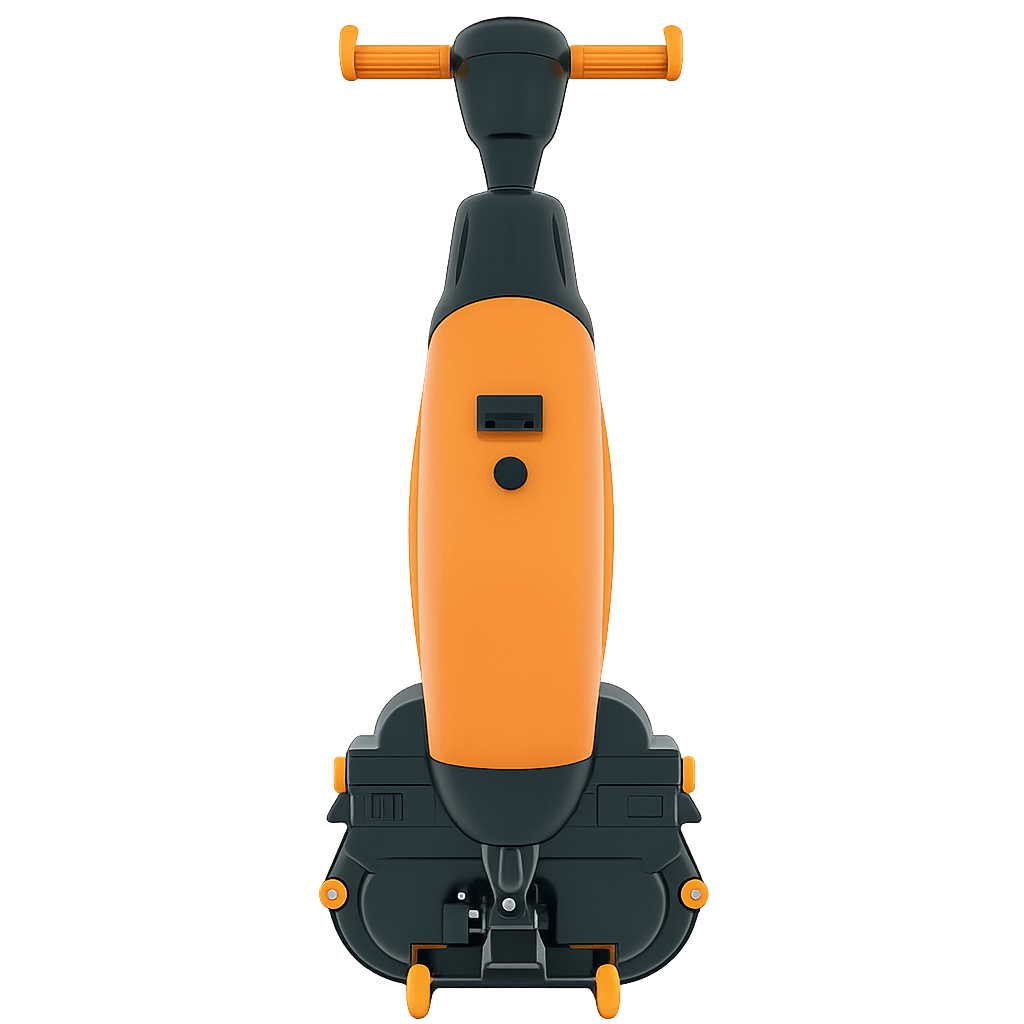 Industrial Floor Scrubber - Yellow Model