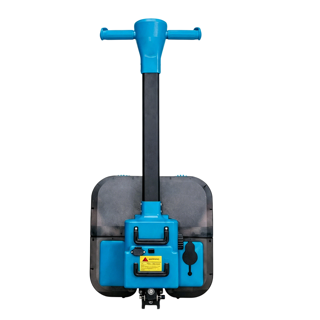 Industrial Floor Scrubber - Side View